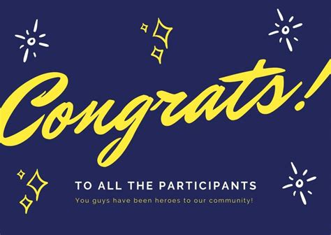 Congratulations to all the .